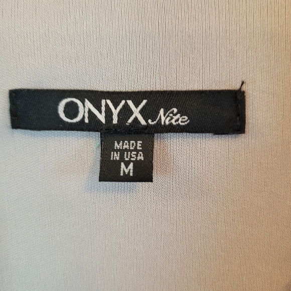 Onyx Nite Gray Silver Full Sequin Long Sleeve Bolero Cropped Open Front Jacket - Picture 4 of 6